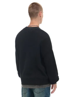 Best Cropp Żakardowy sweter czarny