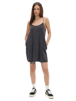 Hot Cropp Bawełniana sukienka mini szary