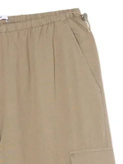 Outlet Cropp Bawełniane spodnie cargo brązowy
