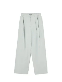 Fashion Cropp Bawełniane spodnie wide leg zielony