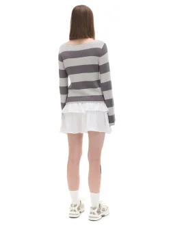 Clearance Cropp Bawełniany sweter w paski wielobarwny