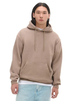 Online Cropp Beżowa bluza regular z kapturem beżowy