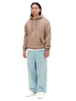 Online Cropp Beżowa bluza regular z kapturem beżowy