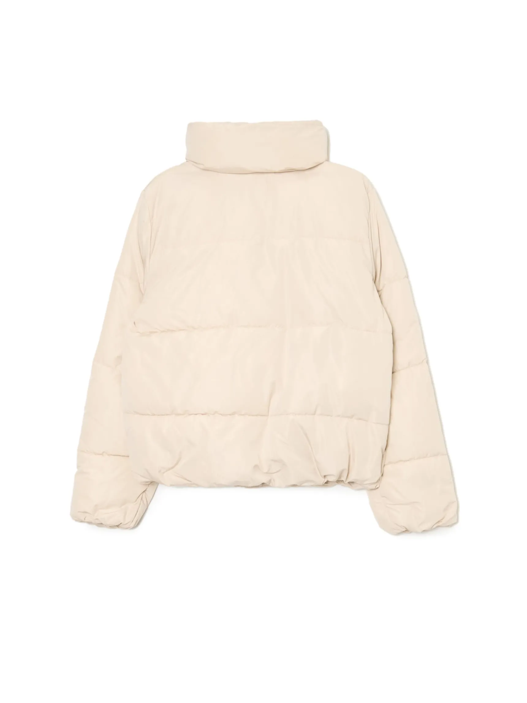 Fashion Cropp Beżowa kurtka puffer beżowy