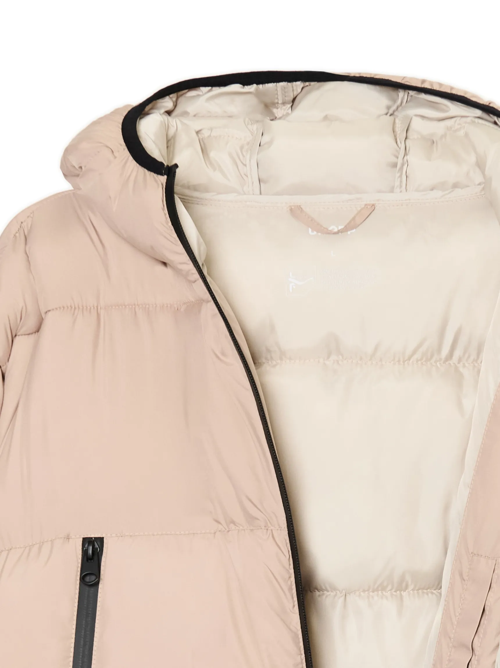 Best Cropp Beżowa pikowana kurtka puffer beżowy