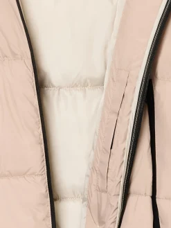 Best Cropp Beżowa pikowana kurtka puffer beżowy