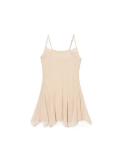 Fashion Cropp Beżowa sukienka mini na ramiączkach beżowy