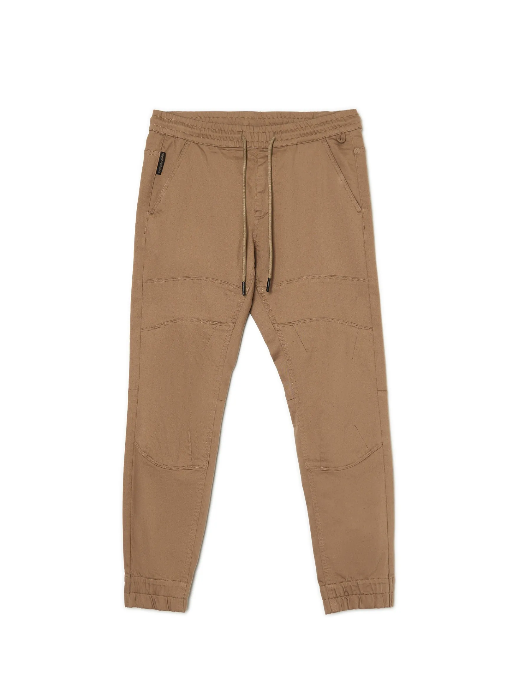 Clearance Cropp Beżowe joggery z kieszeniami cargo beżowy