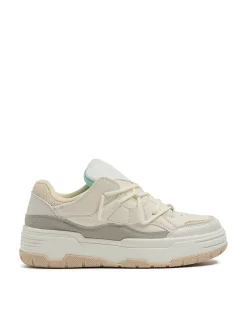 Discount Cropp Beżowe sneakersy beżowy