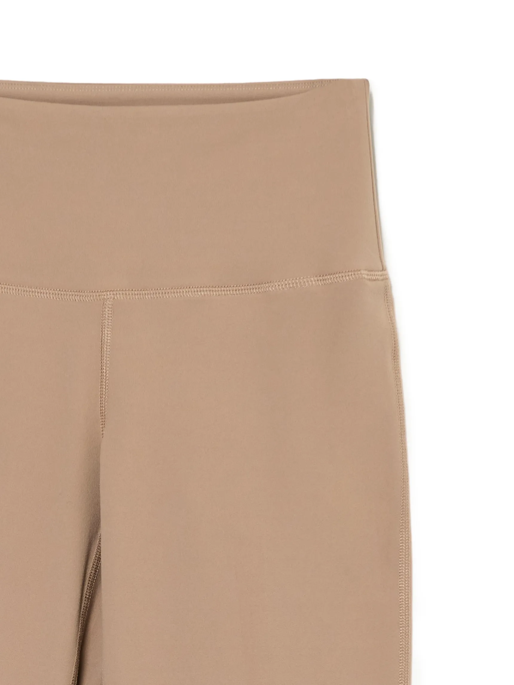 Clearance Cropp Beżowe spodnie flare z wysokim stanem brązowy