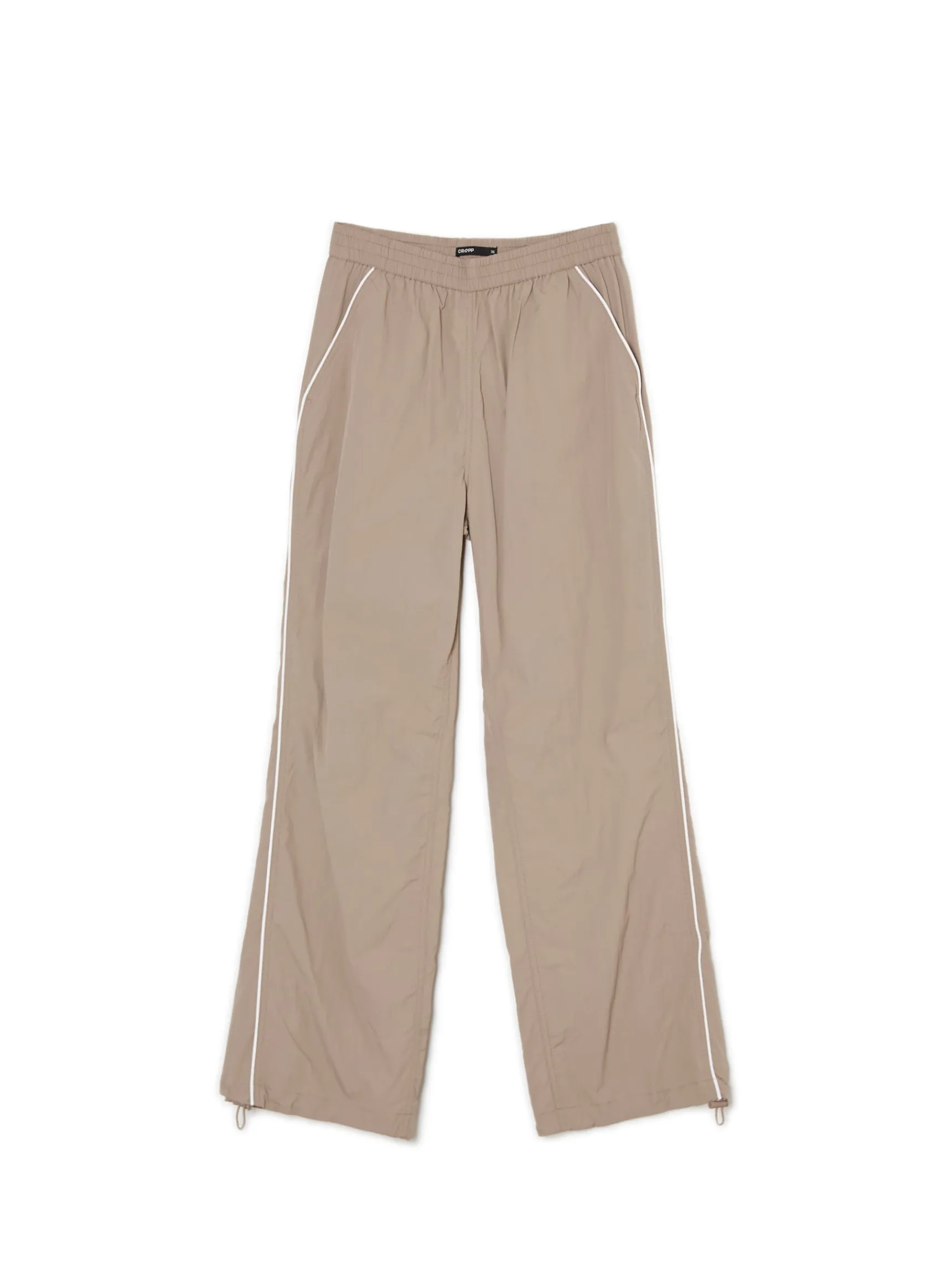 Best Cropp Beżowe spodnie jogger beżowy