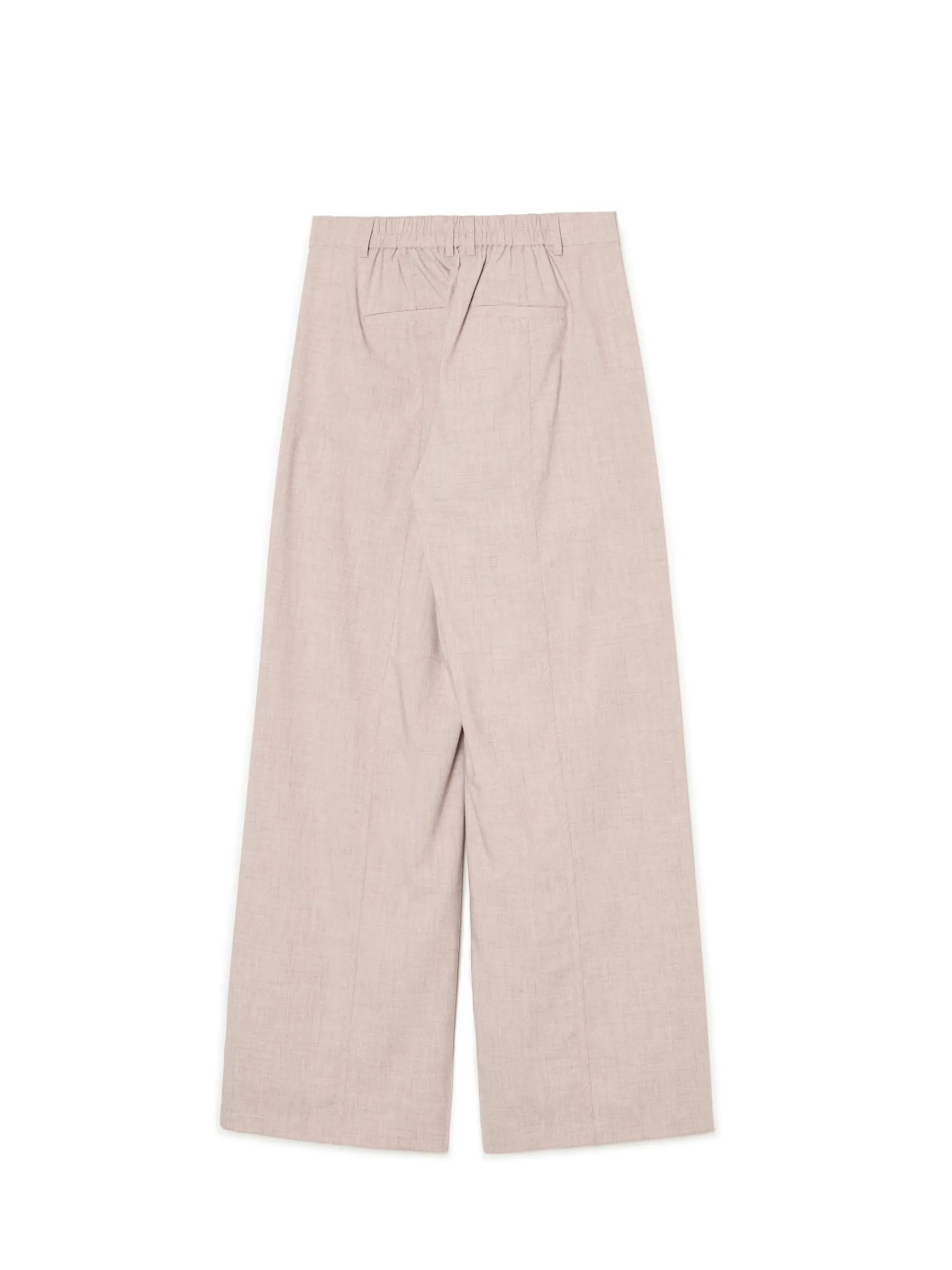Discount Cropp Beżowe spodnie tailoring beżowy