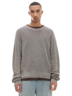 Online Cropp sweter z prążkowanej dzianiny beżowy