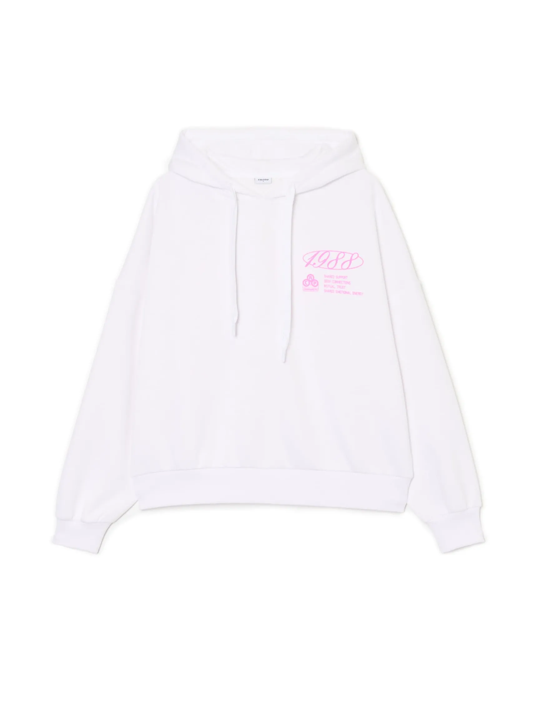 Sale Cropp Biała bluza z napisami biały