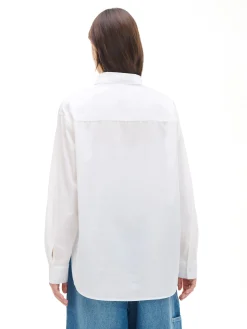 Best Cropp Biała koszula oversize biały