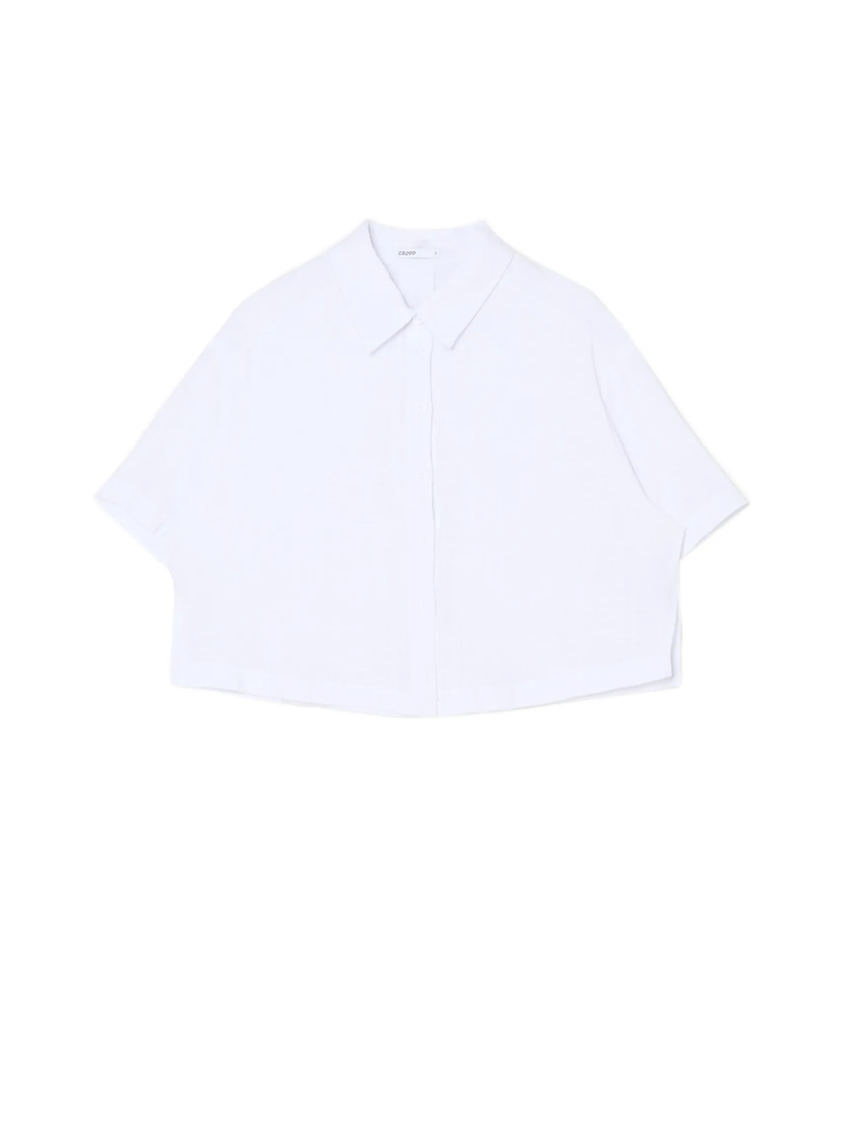 Fashion Cropp Biała koszula w retro stylu biały