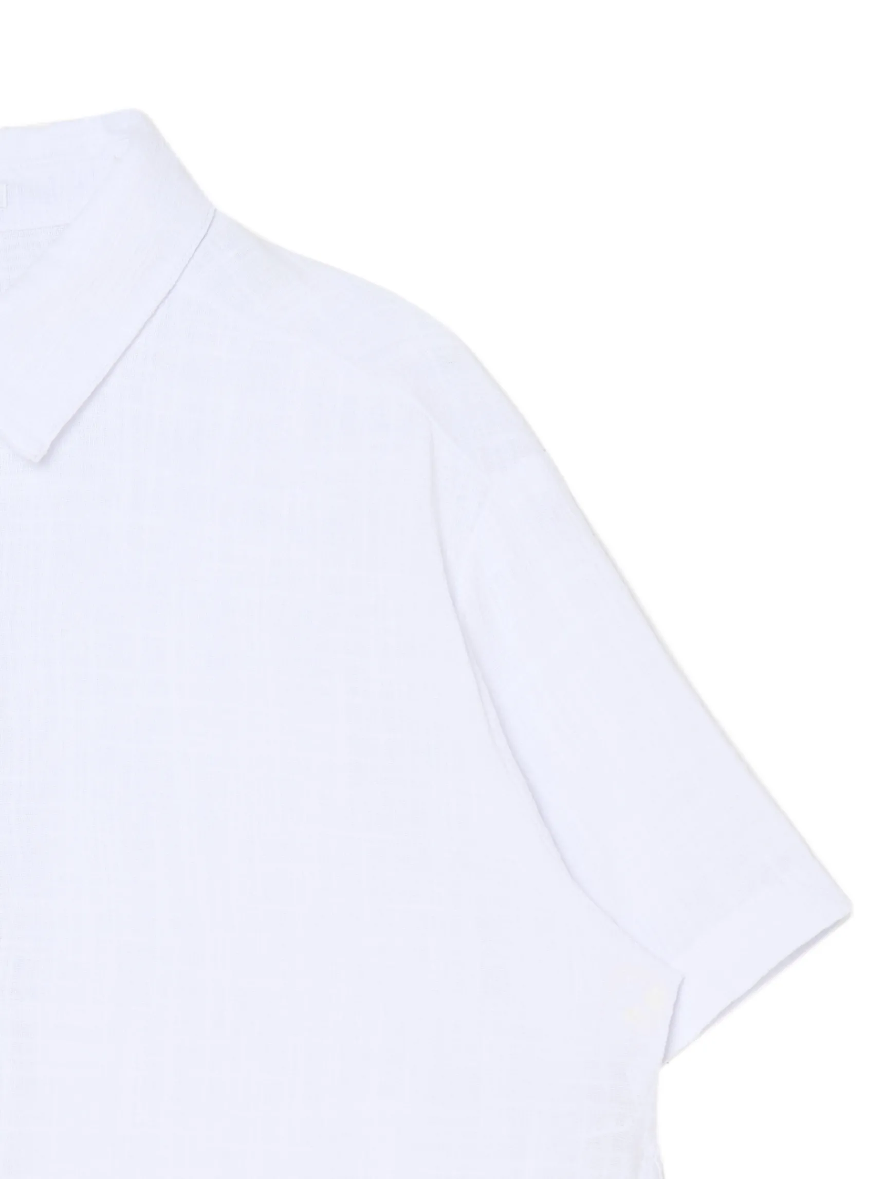 Fashion Cropp Biała koszula w retro stylu biały