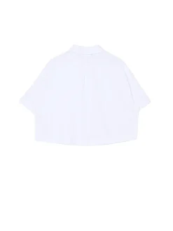 Fashion Cropp Biała koszula w retro stylu biały