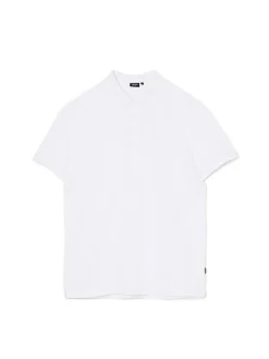 Discount Cropp Biała koszulka polo biały