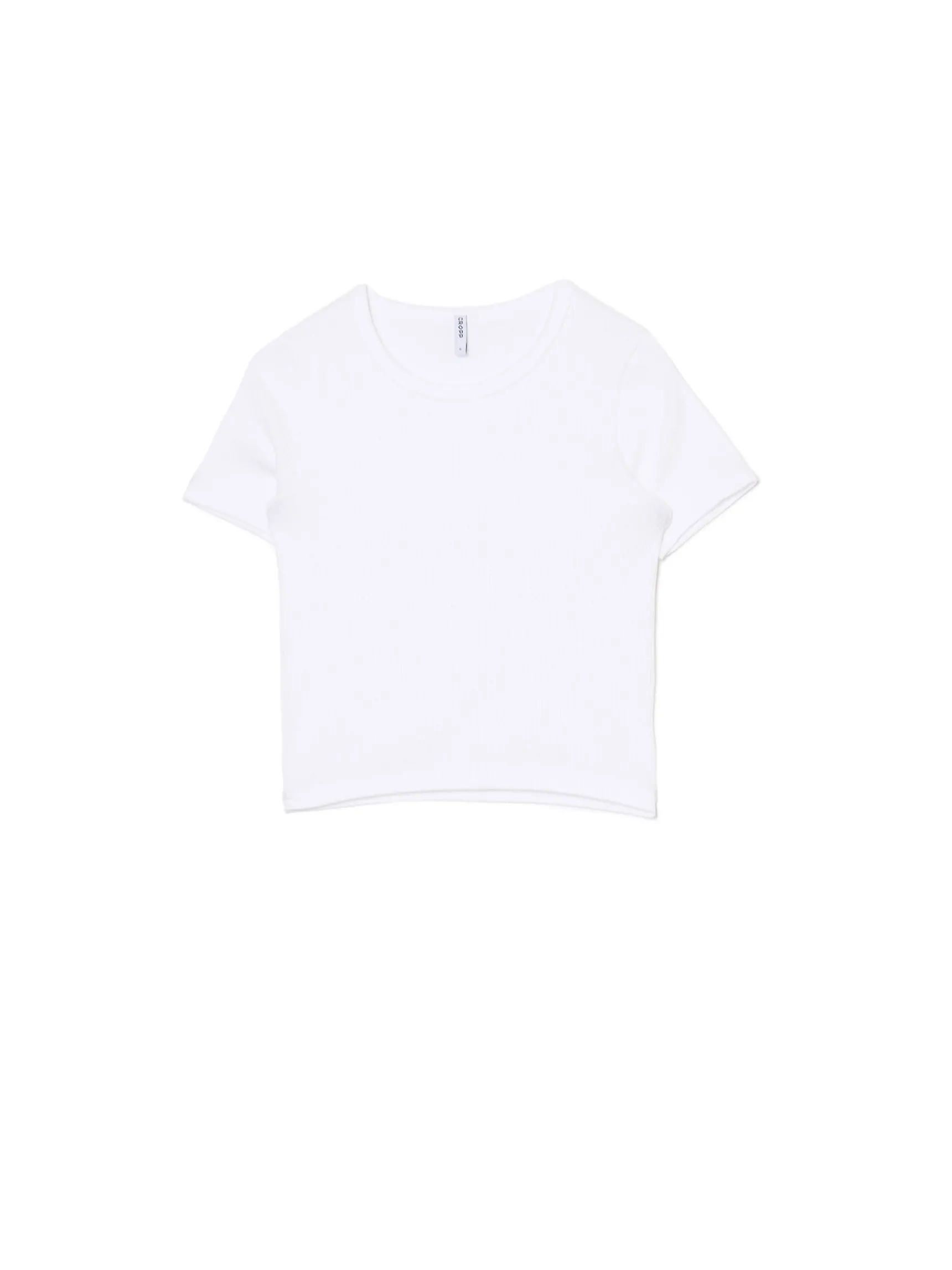 Discount Cropp Biała koszulka slim biały