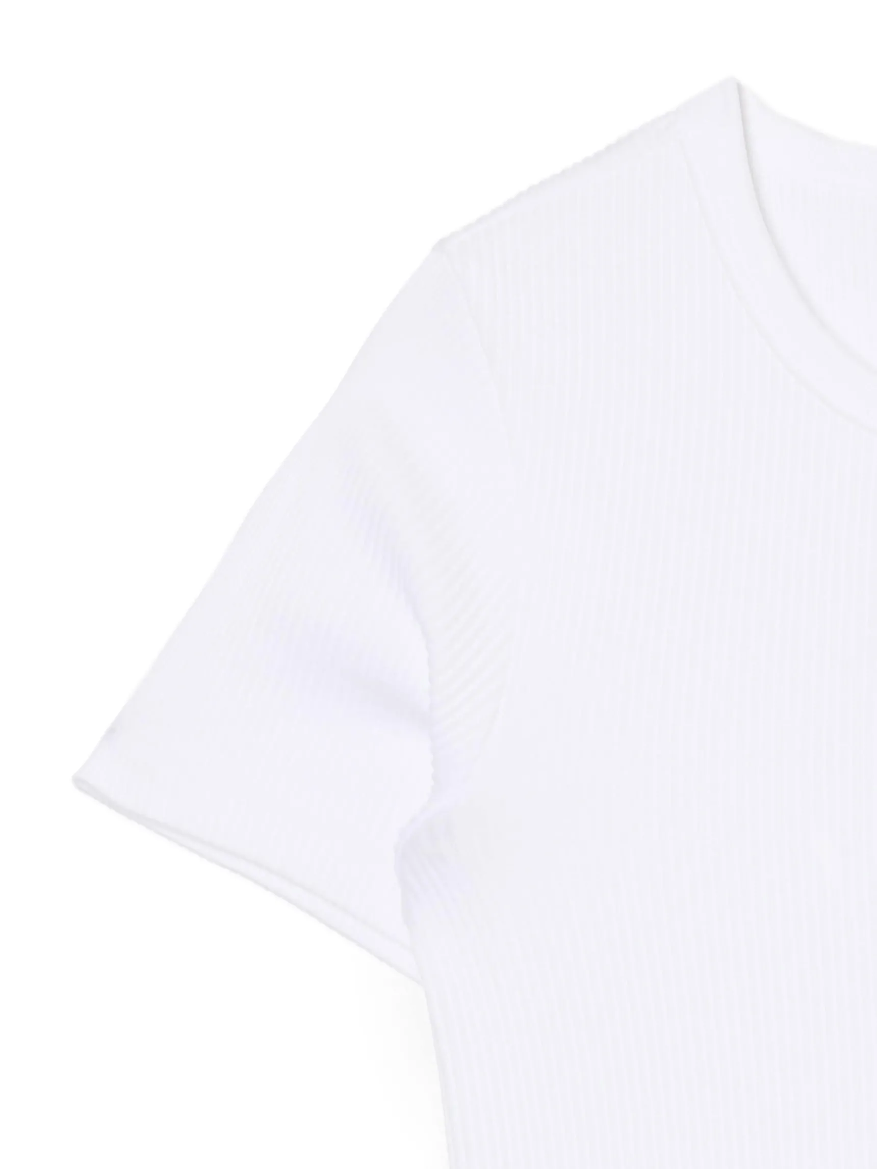 Discount Cropp Biała koszulka slim biały