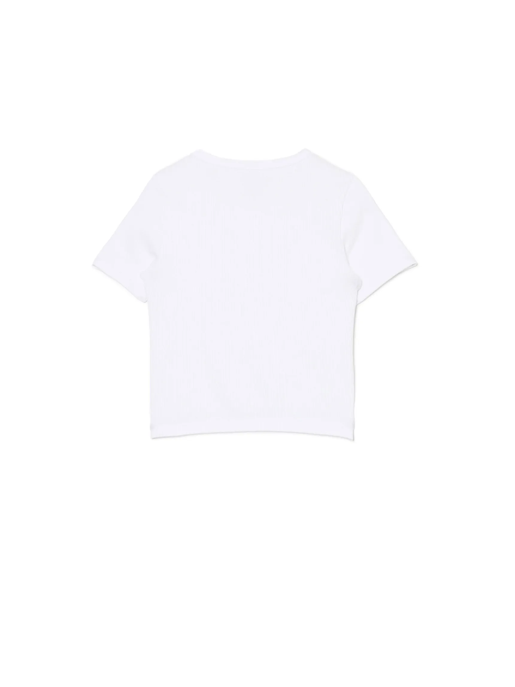 Discount Cropp Biała koszulka slim biały