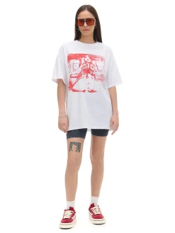 Sale Cropp Biała koszulka Slipknot UNISEX biały