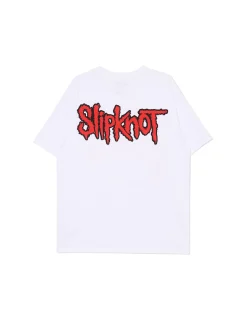 Sale Cropp Biała koszulka Slipknot UNISEX biały