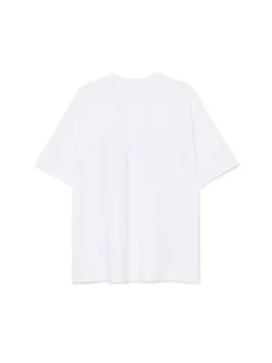 Discount Cropp Biała koszulka z nadrukiem rzeźby UNISEX biały