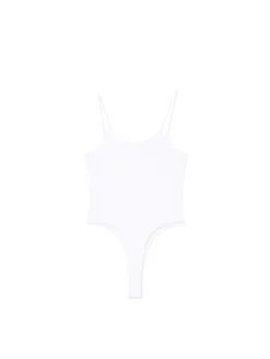 Outlet Cropp Białe body na ramiączkach biały