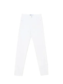 Online Cropp Białe jeansy skinny biały