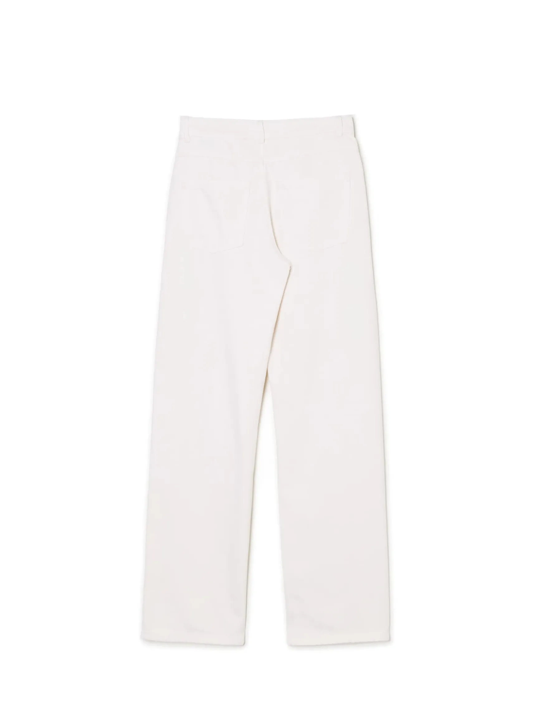 Discount Cropp Białe jeansy straight biały