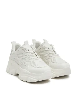 Clearance Cropp Białe sneakersy chunky biały