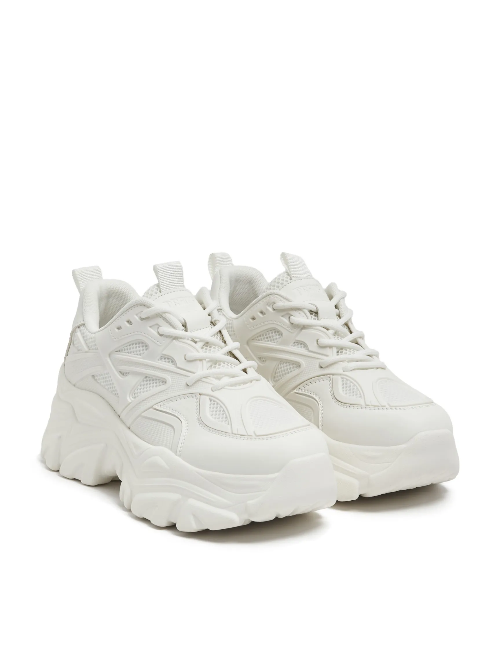 Clearance Cropp Białe sneakersy chunky biały