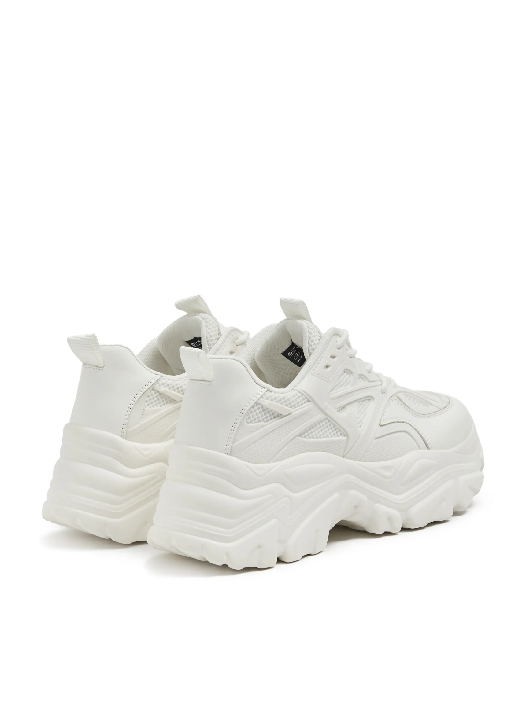 Clearance Cropp Białe sneakersy chunky biały