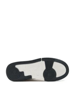 Fashion Cropp Białe sneakersy z czarnymi elementami biały