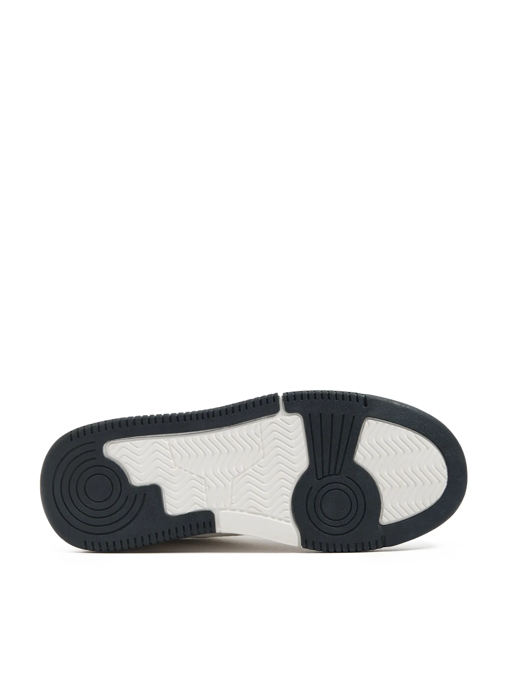 Fashion Cropp Białe sneakersy z czarnymi elementami biały