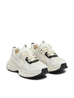 Outlet Cropp Białe sneakersy z elementami reflective wielobarwny