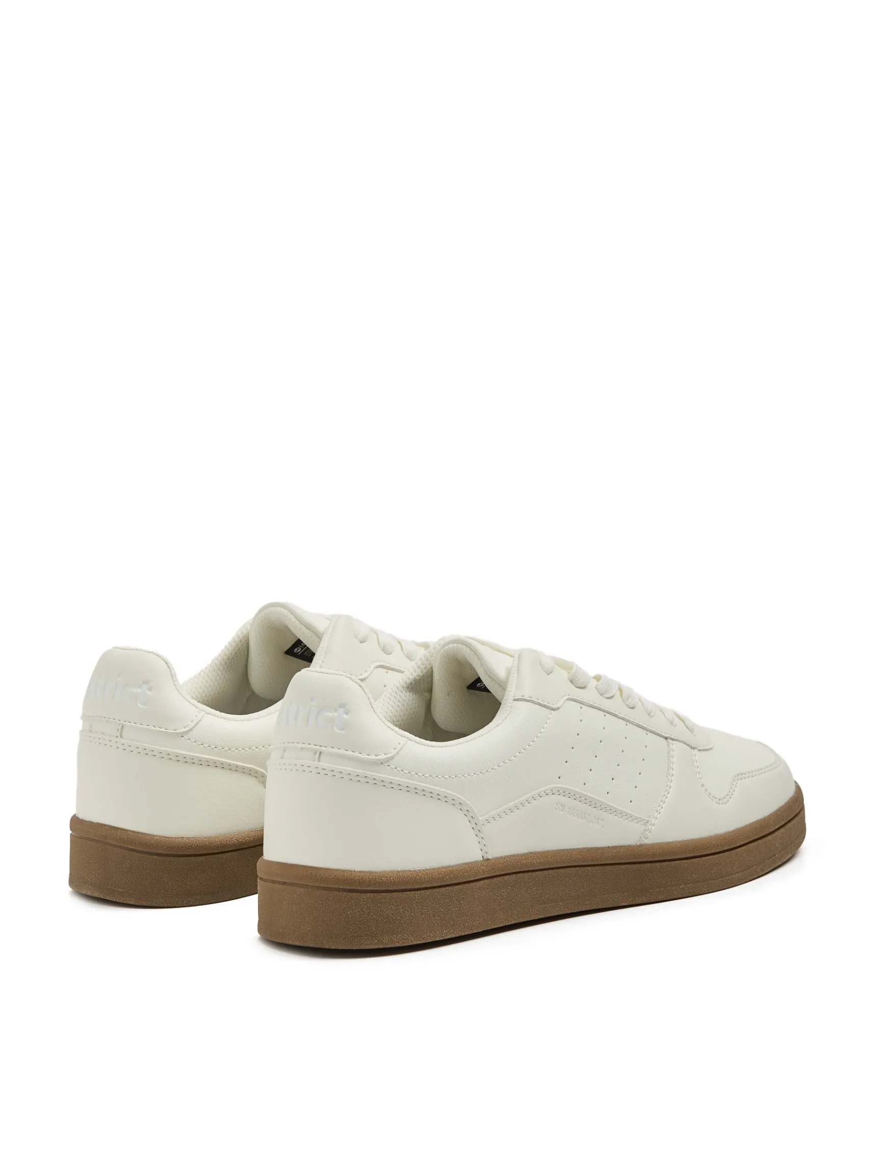Sale Cropp Białe sneakersy z imitacji skóry biały