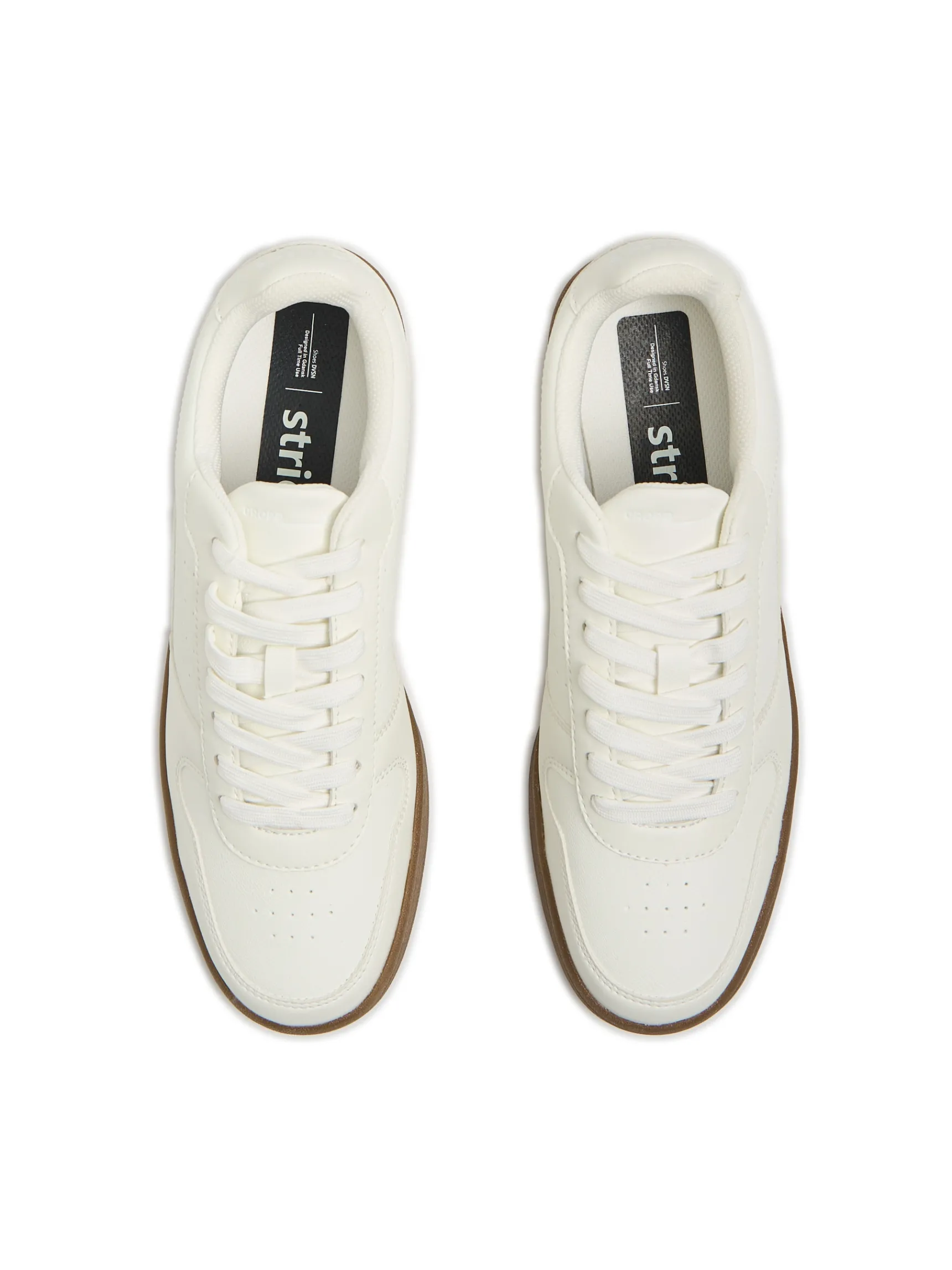 Sale Cropp Białe sneakersy z imitacji skóry biały