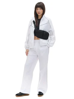 Clearance Cropp Białe spodnie jogger biały