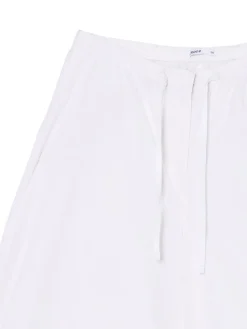 New Cropp Białe spodnie wide leg biały