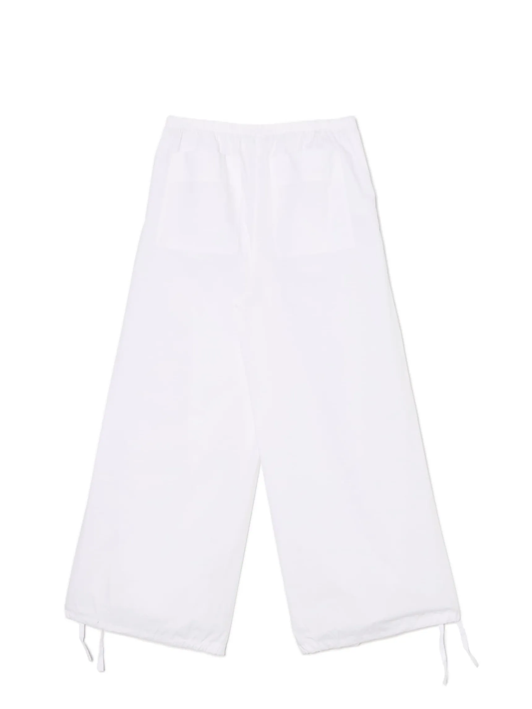 New Cropp Białe spodnie wide leg biały