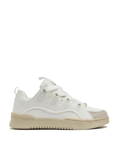 Clearance Cropp Białe sportowe sneakersy biały