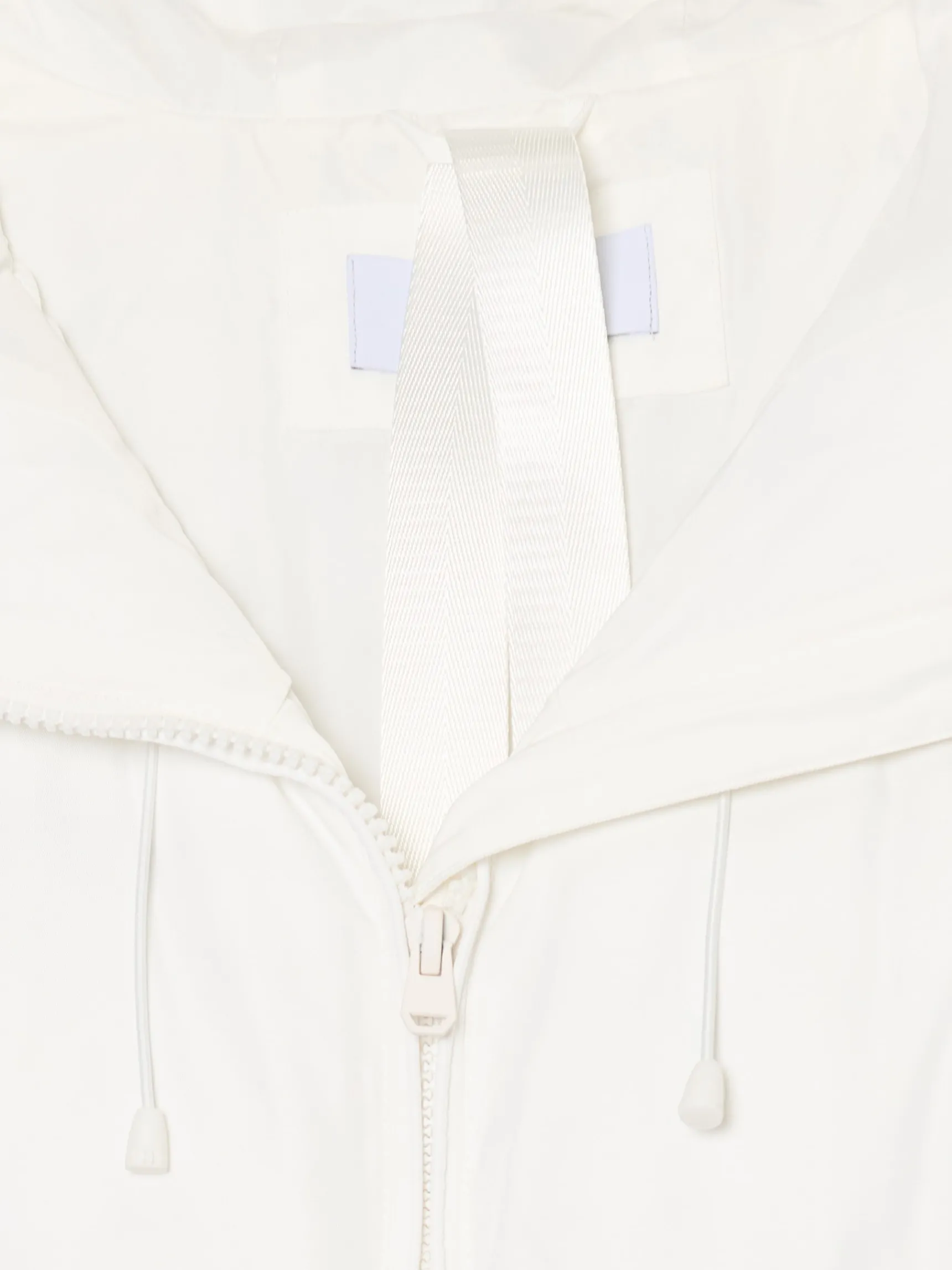 Discount Cropp pikowany płaszcz z kapturem biały