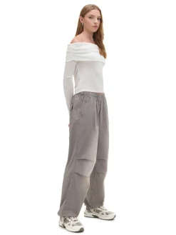 Hot Cropp sweter typu carmen biały