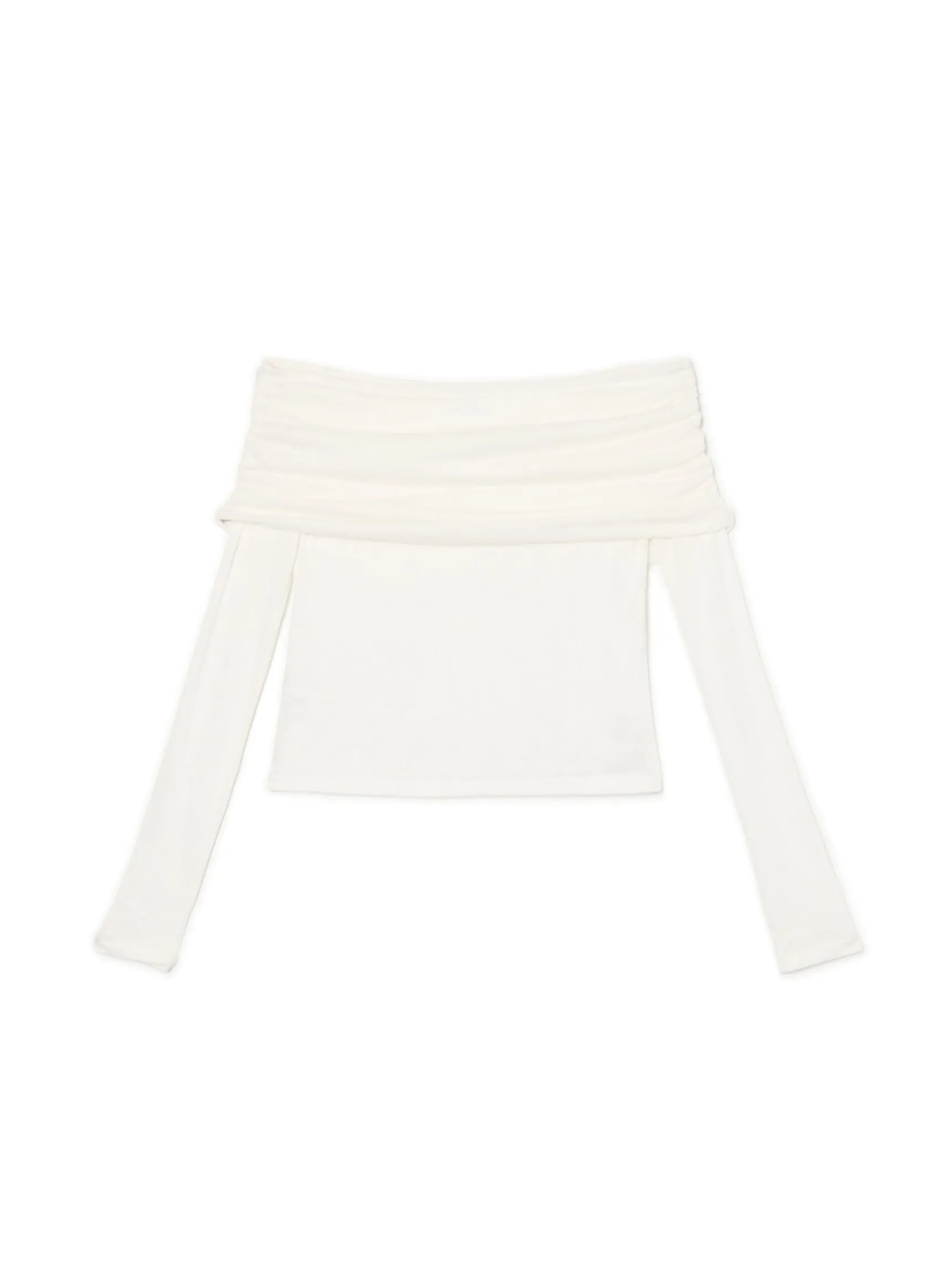 Hot Cropp sweter typu carmen biały