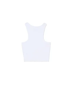 Best Cropp top z napisem biały