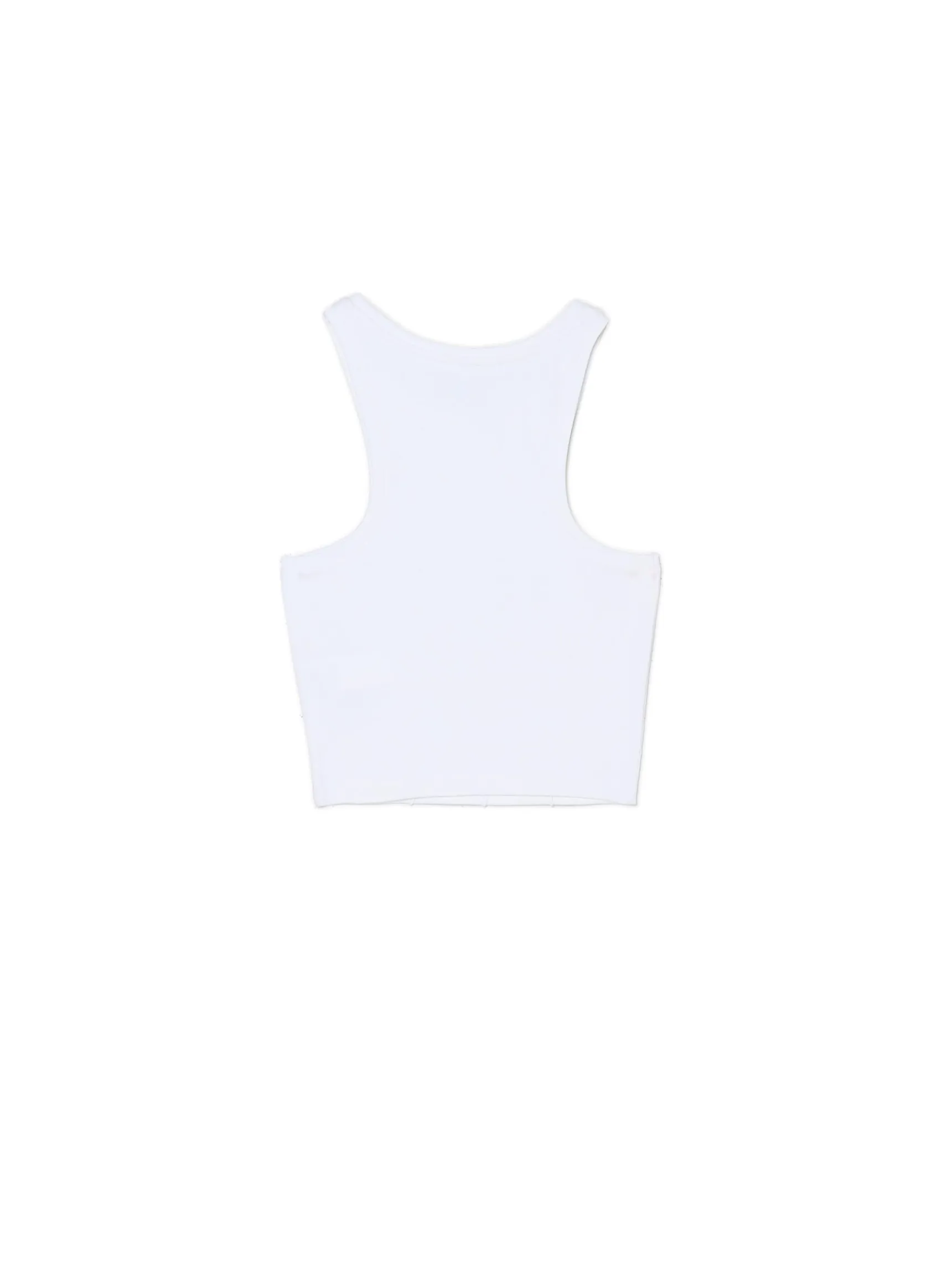 Best Cropp top z napisem biały