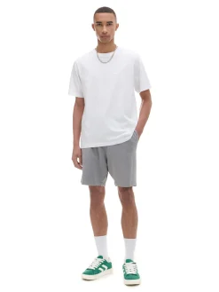 Clearance Cropp T-shirt z haftem biały